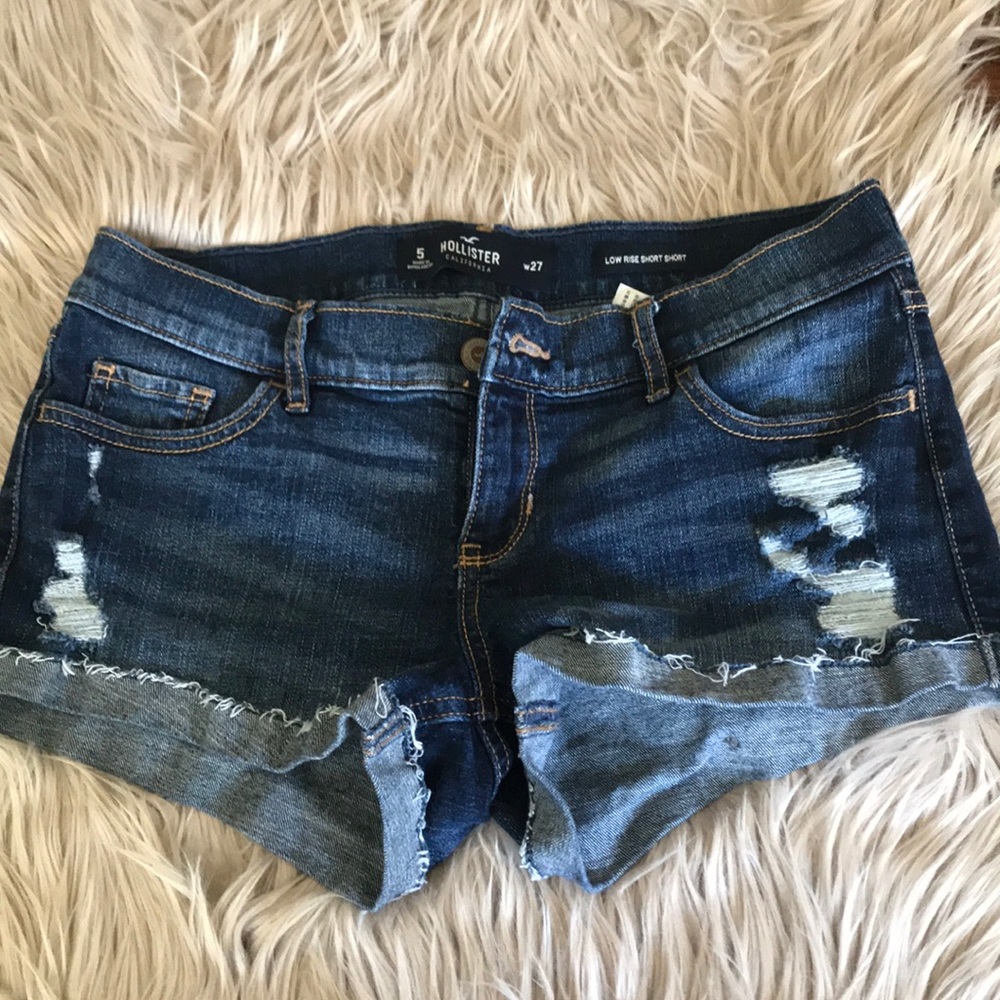 Distressed Hollister shorts